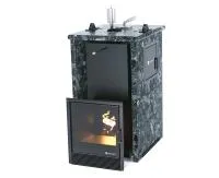 печь для бани изистим сочи м2 premium в 3-х стор.кожухе из пироксенита вход с тыла закр.верх футер.