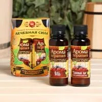 набор ароматизаторов "лечебная сила" (ель, пихта, можжевельник, кедр), 100 мл банная забава