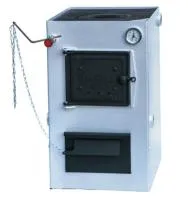 котел сибирь с конфоркой 15 квт (220в) твердотопливный (кво)