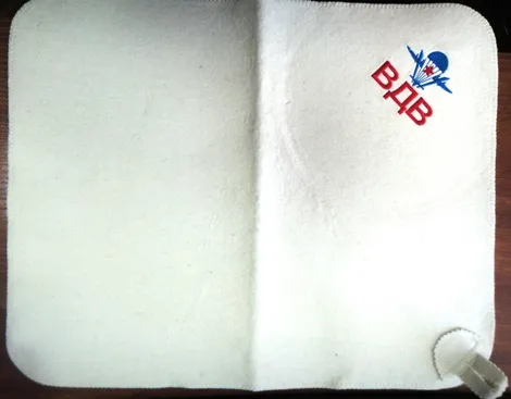 коврик для бани и сауны "вдв", белый, мск