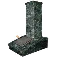 облицовка на трубу gfs 40 зк президент 150х790 серпентинит 3 яруса под шибер