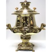 самовар угольный жаровый, 5 л, латунный, персидский, 2014/3