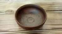 миска глиняная малая, ручная работа, маслянка