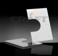 разделка craft потолочная декоративная нерж. (304/0,5 мм), 400*266, с отв. ф230, двухсоставная