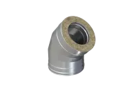 колено феррум утепленное угол 135° нержавеющее (430/0,5мм)/оцинкованное, ф250/350 по воде