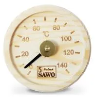 термометр sawo 105-ted квадратный с гравировкой кедр ф130*130мм