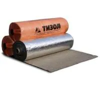 материал базальтовый огнезащитный рулонный фольгированный мбор-5ф (10000*1000*5мм)