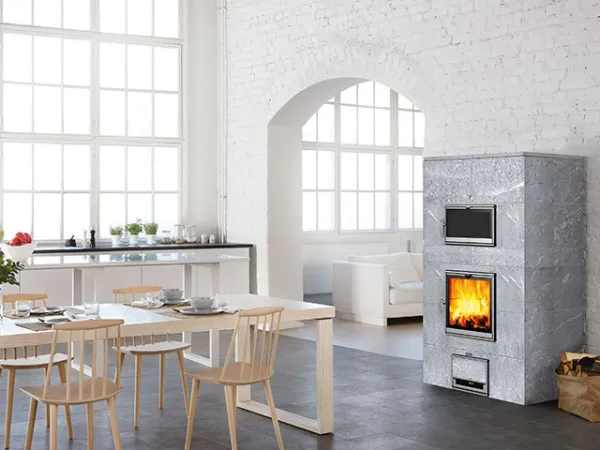 печь-камин tulikivi tlu2000/50 classic с духовкой (нижнее)