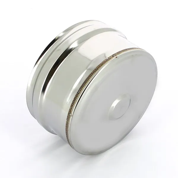 заглушка феррум м внешняя нержавеющая (430/0,5 мм) ф80 с конденсатоотводом #